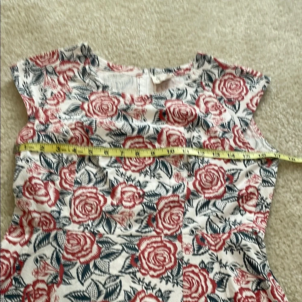 Mata Traders Pink A-line Midi Dress Sleeveless Crew Neck - Picture 6 of 10